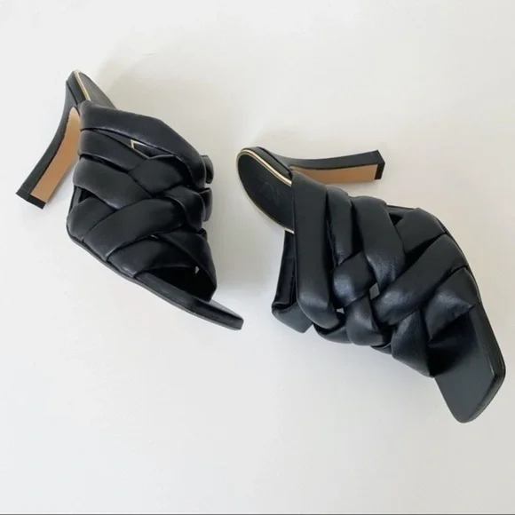 NWOT zara padded black heels - Picture 3 of 13